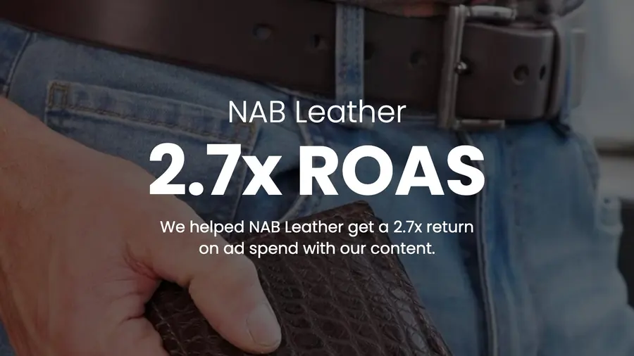 NAB Leather — 2.7x ROAS