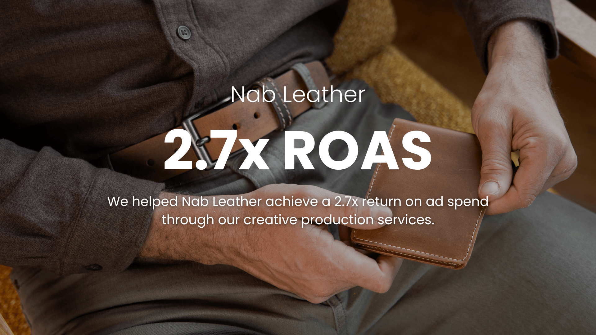 Nab Leather — 2.7x ROAS